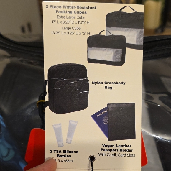 Max Studio Black Transparent Duffel Bag - Picture 3 of 12